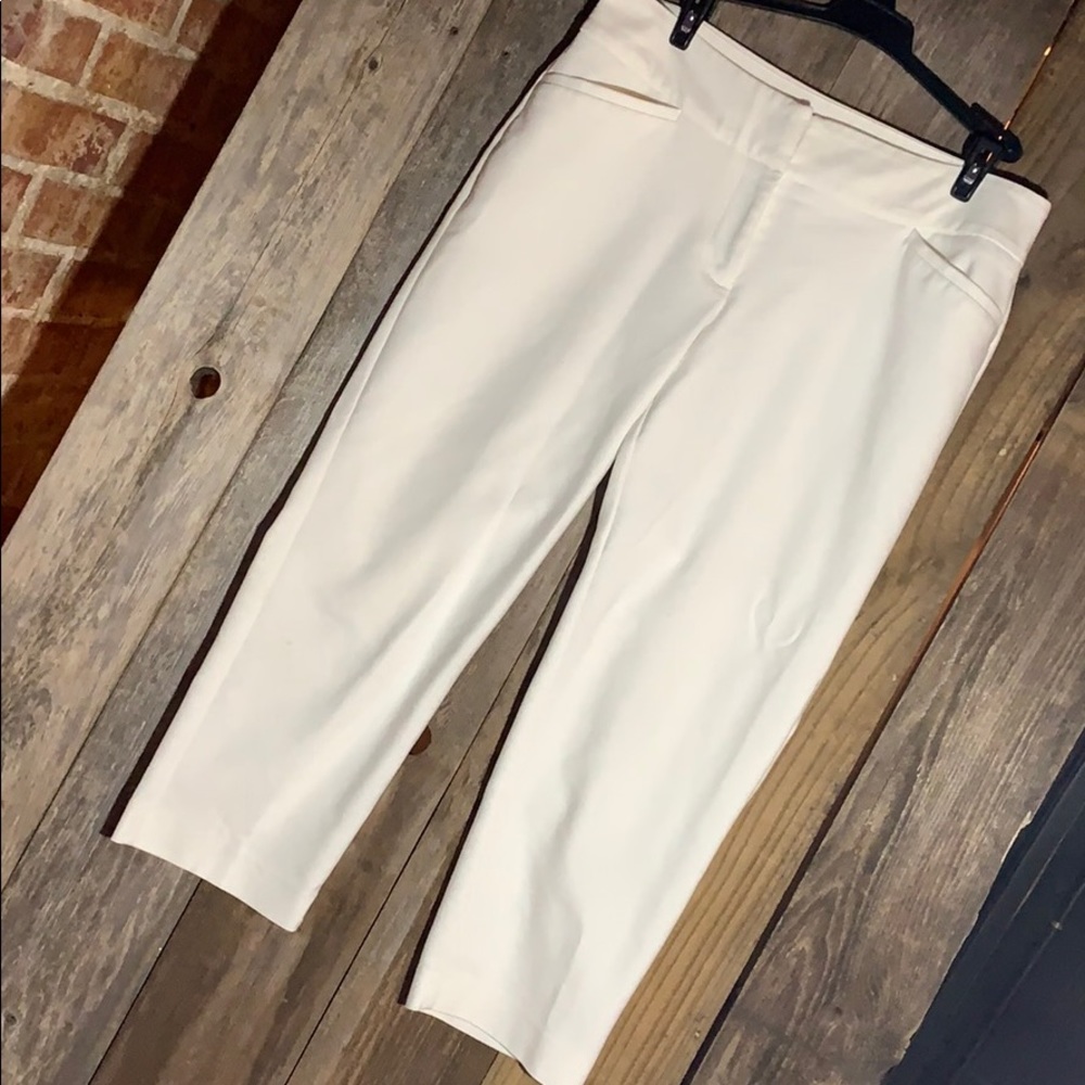 White cropped dress pants!